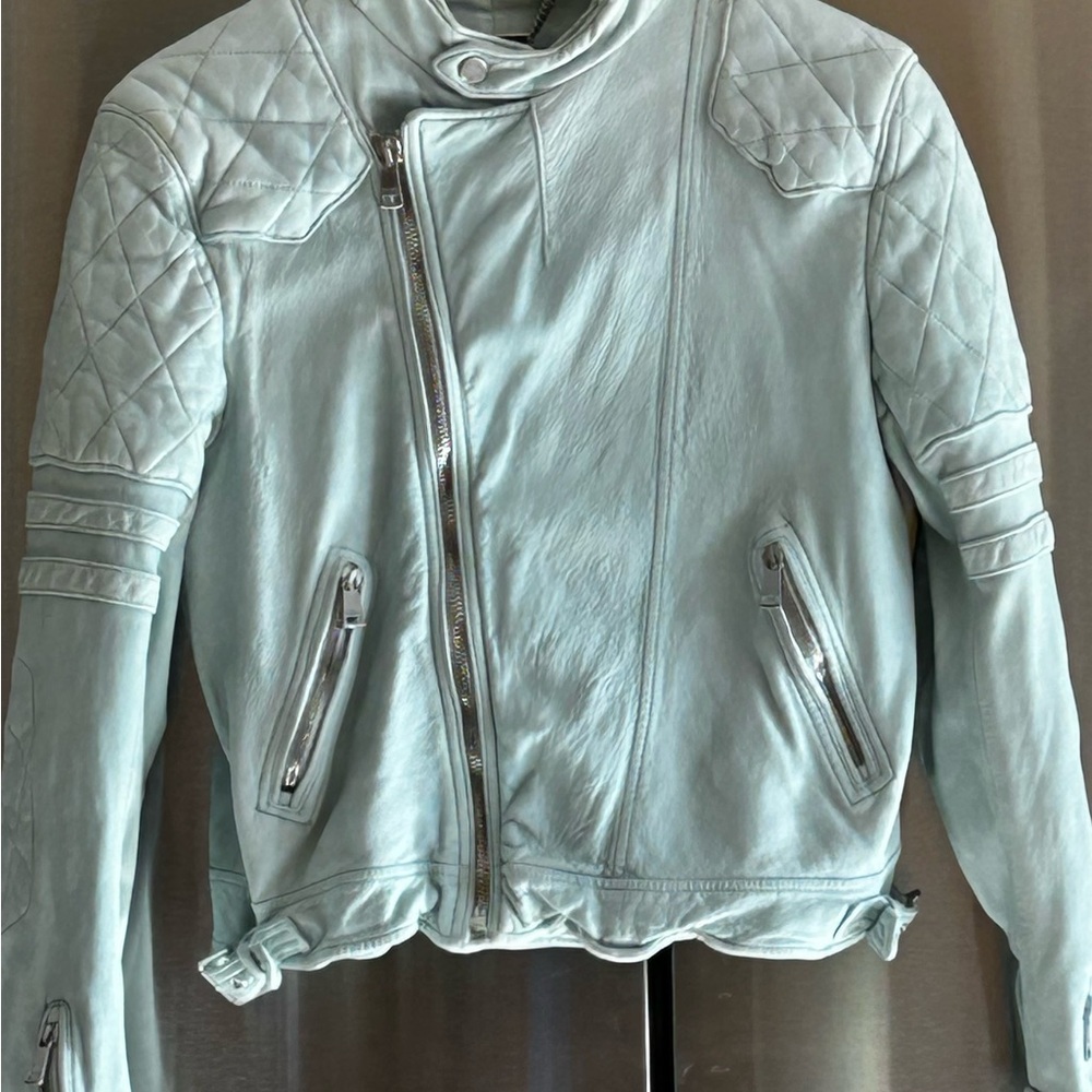 Ralph Lauren Pastel Leather Jacket